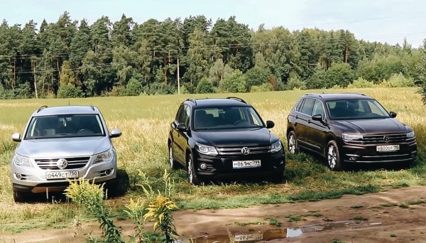 «Тигуан – всего лишь раздутый Фольксваген Гольф»: Блогер сравнил три разные версии VW Tiguan